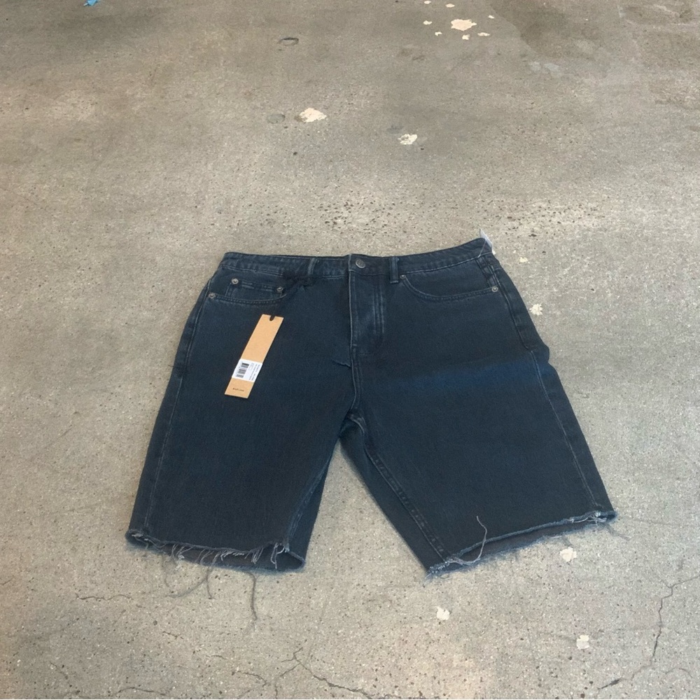 Ksubi Black Jean Shorts Wolf Short in shadow re-dye